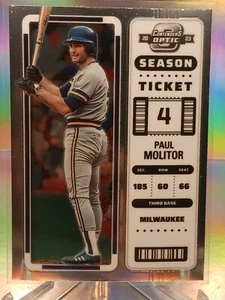 2023 Panini Chronicles Contenders Optic Baseball #1 Paul Molitor Milwaukee - Picture 1 of 2