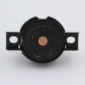 2Pcs 9Pin Bakelite Original Tube Socket Gold Plate for 12AU7 ECC82 12AX7 - Picture 1 of 3