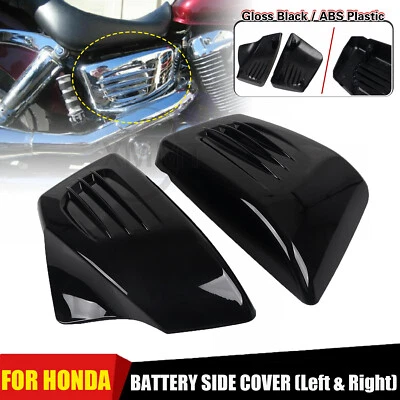 L&R Battery Side Cover ABS Fit For Honda Shadow ACE 1100 VT1100C2 VT1100CT Tour - Image 1 of 4