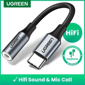 UGREEN USB Tipo C a 3.5 mm Auriculares USB C Audio Adaptador AUXILIAR para Xiaomi - Imagen 1 de 12