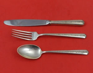Rambler Rose by Towle Sterling Silver Junior Set 3pc Heirloom Silverware - Picture 1 of 3