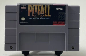 SNES Pitfall The Mayan Adventure- Super Nintendo- Tested & Working - Picture 1 of 4