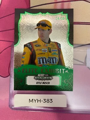 KYLE BUSCH 2013 PRESS PASS SHOWCASE #31 ELITE EXHIBIT GREEN /20 - Image 1 of 2