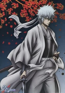 poster promo Gintama Tegami Bachi LETTER BEE anime Sakata Gintoki Lag Seeing - Picture 1 of 3