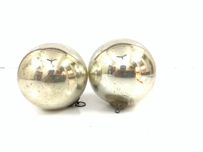 Antigua bola de Navidad alemana antigua bola de vidrio pesado Foto 1 de 4