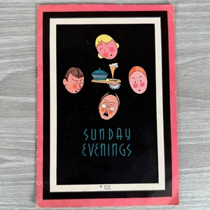 Vtg Recipe Booklet Sunday Evenings 1934 Family Suppers Hans Flato Jacob Ruppert - Picture 1 of 14