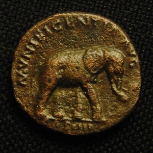 Æ As Emperor Antoninus Pius Rv MVNIFICENTIA AVG COS IIII 9.22 gr 25-6mm AD 148-9 - Picture 1 of 4