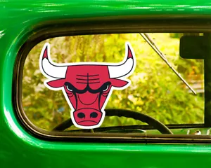 2 CHICAGO BULLS BASKETBALL STICKER Decal Bogo For Car Bumper Laptop window - Picture 1 of 1