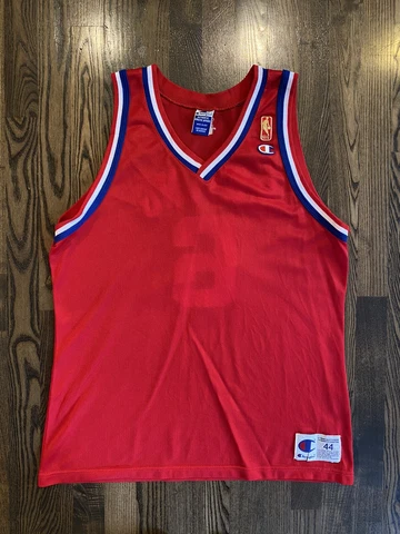 JULIUS ERVING #6 Philadelphia 76ers Gold Logo Champion Jersey 44 Large (*READ*) Cover