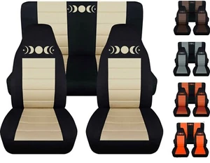 Fundas delanteras y traseras de asiento de coche se adaptan a Ford Mustang 1994 a 2004 diseño de fase lunar - Imagen 1 de 12