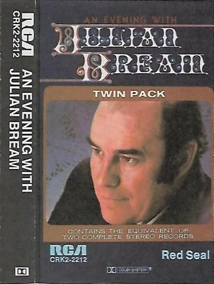 Julian Bream ‎An Evening With Julian Bream CASSETTE ALBUM Classical guitar lute - Image 1 of 4