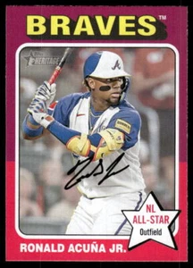 2024 Topps Heritage #321e Ronald Acuña Jr. - Picture 1 of 2