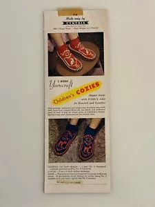 Calzini pantofole vintage bambini cozies modello maglia istruzioni Cynthia Mills - Foto 1 di 3