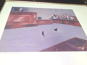 Jeff Leedy "Counsel Approaching The Bench" II. Limited Edition 26" X 20" 789/950 - Picture 1 of 9