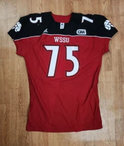 Camiseta de fútbol americano Winston-Salem State Rams auténtica usada en juegos #75 XXL WSSU Rams - Imagen 1 de 5