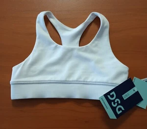 NWT! Girls DSG Brand 2XS(4-5) Pure White Performance Fashion Bra! F56 - Picture 1 of 6