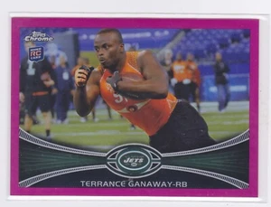 2012 Topps Chrome-Pink Refractors Parallel #'d /399-Terrance Ganaway #173-Rookie - Picture 1 of 2