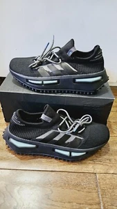 Adidas NMD S1 - Size 7 UK - Black Blue Boost Midsole RRP £150. - Picture 1 of 12