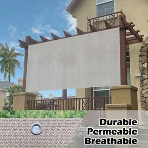 Panel de privacidad y parasol Alion Home con ojales 90 % bloque UV para humo de patio - Imagen 1 de 9