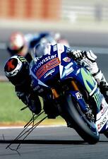 Jorge Lorenzo Signed 12X8 Photo Yamaha Moto GP AFTAL COA (3597)