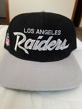 Vintage LA Raiders Sports Specialties Script Hat Cap  Fitted Size 7
