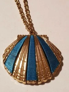 Shell pendant chain necklace 30" D3 - Picture 1 of 9