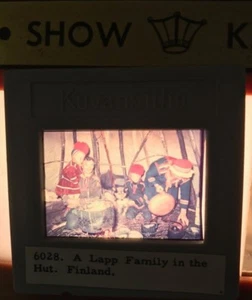 5 Vintage Slide Photo Family Visiting Finland & Rose Bowl Game Color Original  - Picture 1 of 5