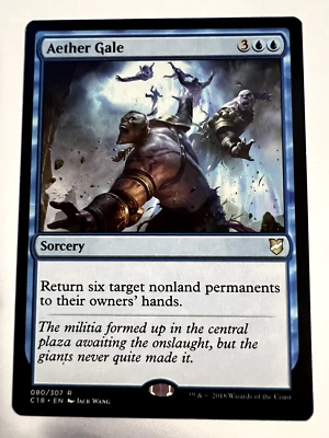 MTG Magic The Gathering Commander 2018  Aether Gale Rare LP - Image 1 of 2