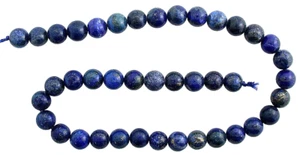 10mm Round Natural Lapis Lazuli Mixed Color 15 Inch Strand LB37/121824 - Picture 1 of 2