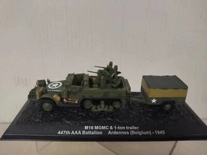M16 1945 MGMC & 1-ton TRAILER 447th AAA BAT US ARMY WW 2 1:72 ALTAYA IXO - Imagen 1 de 3
