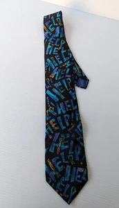 Beatles Silk Tie -HELP 1991 - Apple Corps LTD Manhattan Tie Blue Lyrics - Picture 1 of 3