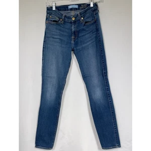 7 For All Mankind Denim Ankle Blue Skinny Jeans Women's Sz 26 - Picture 1 of 11