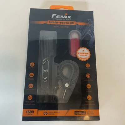 Luz recargable para bicicleta Fenix BC26R+BC05R - 1600 lúmenes Foto 1 de 4