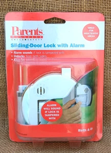 PARENTS MAGAZINE CHILD SAFETY Sliding-Door Lock with Alarm - Picture 1 of 4