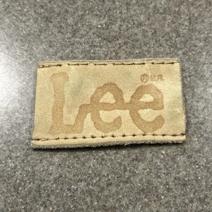 Lee Brand Patch Leder 1 1/2” x 2 3/8” zum Aufnähen einzigartig gestempelt verwittert - Bild 1 von 4