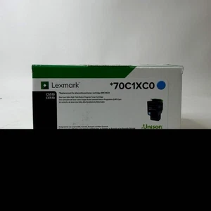 New Lexmark 70C1XC0 Cyan Toner Cartridge - Picture 1 of 5