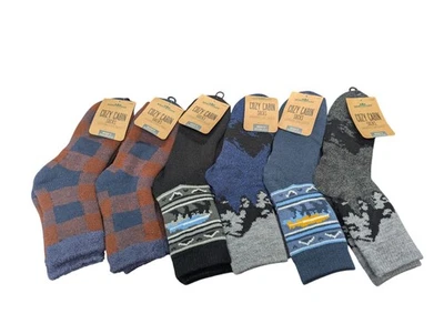 6 Pairs Northeast Outfitters Cozy Cabin Aloe Infused Socks Men’s Large Lot Warm - Image 1 of 4
