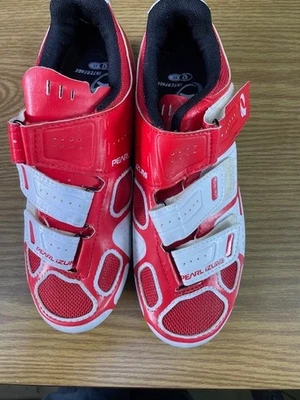 Zapatos de ciclismo Pearl Izumi Select Road III para hombre EU40 (US 7M/8W) rojos/blancos Foto 1 de 4