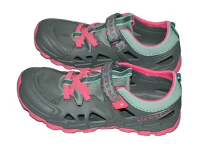Merrell Kids' Hydro 2.0 Sandal Grey/Pink Size 6 Wide US Big Kid - Picture 1 of 4