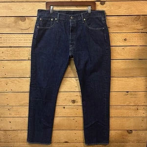Pantalones de mezclilla vintage Levis 501xx para hombre 38x32 azul crudo lavado oscuro botón mosca - Imagen 1 de 14