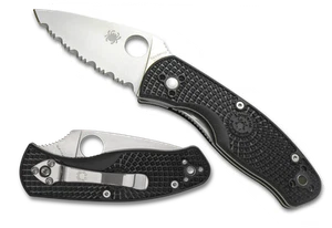 Spyderco Knives Persistence Liner Lock C136SBK Serrated 8Cr13MoV Steel Black FRN - Bild 1 von 1