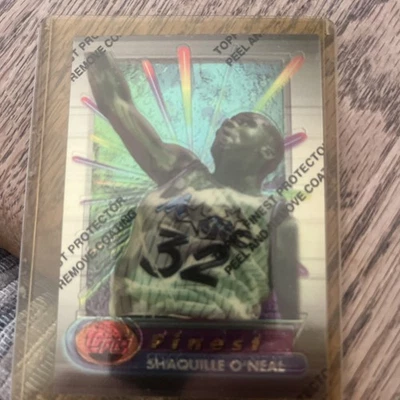 Topps Finest 1994-95 con revestimiento #32 Shaquille O’Neal Salón de la fama Orlando Magic Foto 1 de 4