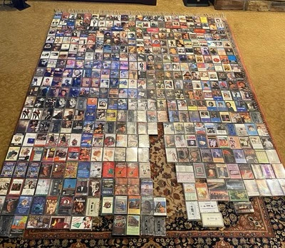 Vtg 425 Lot Cassette Tapes 374 Country 30 Lite Rock 10 Classic 3 Kids 9 Nature - Image 1 of 4