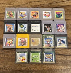 Nintendo GAMEBOY 18 Different Game Lot-Tetris-Donkey Kong-Crazy Castle 2-Pac-Man - Picture 1 of 4