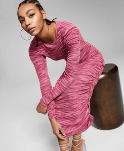 And Now This Space Dyed MIDI Dress - Pink Spacedye Size XS - Picture 1 of 3