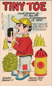 Vintage CB Radio QSL Postcard W. Sacramento CA USA - Picture 1 of 2
