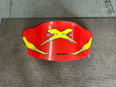 Polaris Snowmobile Edge Chassis 12" Red Windshield  2873646 - Image 1 of 4