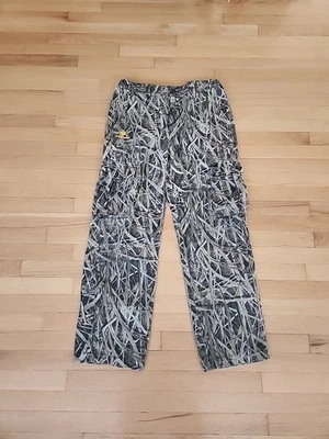 Mossy Oak Realtree Shadow Grass Waterfowl Camo Cargo Pants Mens Size 32-34 - Image 1 of 4