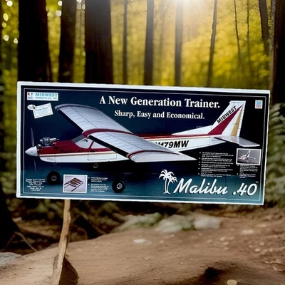 MALIBU .40 Generation Trainer Airplane Kit By MIDWEST PRODUCTS! - DAMAGED 📦 BOX - Image 1 of 4