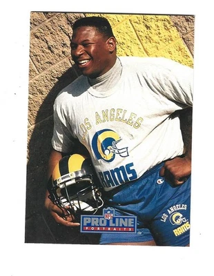 1991 Pro Line Portraits - Jackie Slater (Los Angeles Rams) #101 - Image 1 of 2